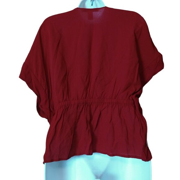 Forever 21 Contemporary Women's XS Sleeveless Red Tie Front Cover Up Top - Picture 4 of 4